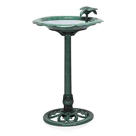 Alpine Antique Flower Birdbath