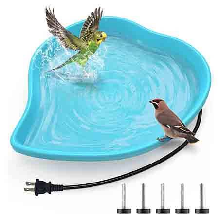 Hugeneroy Heated Bird Bath