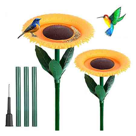 LIULIUCAI Sunflower Standing Bird Feeder