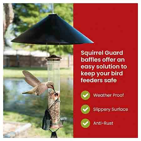 predator guard squirrel baffle