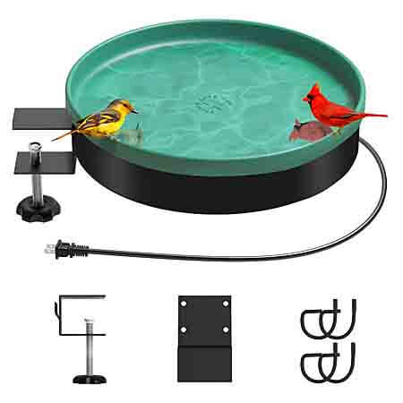 Vantiorango Upgraded Heated Birdbath
